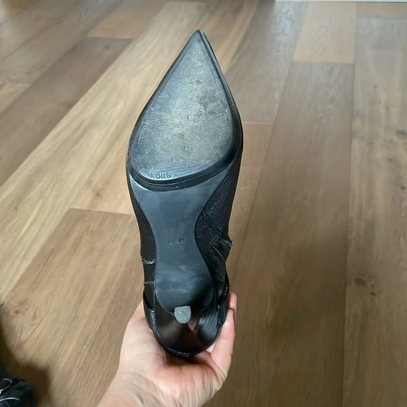 Michael Kors Cheyenne Leather Boot Black Size 8.5 - Picture 15 of 16